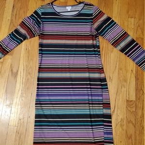 Multi-colored Lularoe XL Debbie Dress